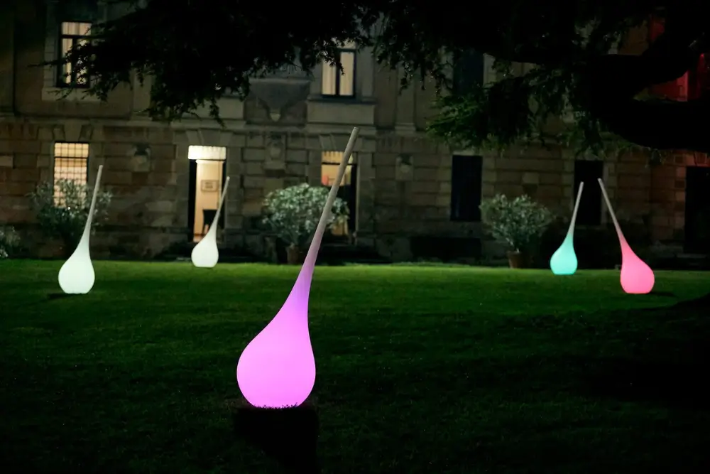lampade colorate per esterni giardino