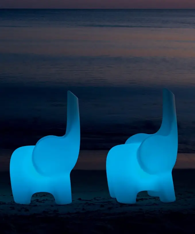 sedie illuminate da esterno