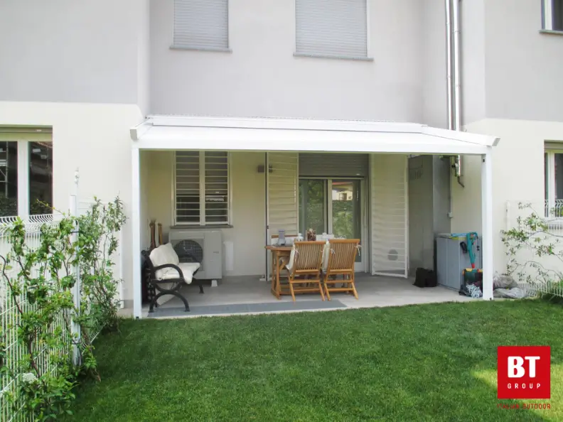 Pergola Bioclimatica Bianca By BTGROUP Corona Serramenti Torino