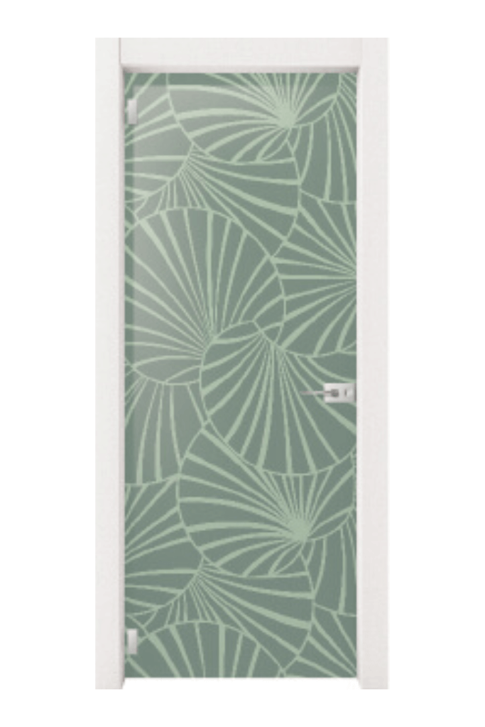 porta da interno moderna in vetro colore verde corona serramenti 1925 torino