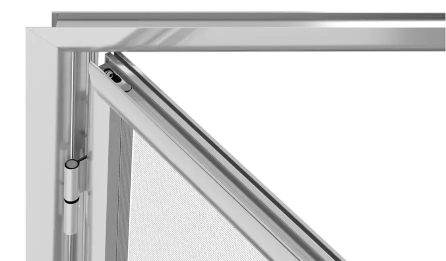 zanzariera moderna a battente modello antea vista superiore by primed